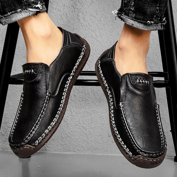 Leather Soft Sole Leather Shoes Business Men's Shoes Peas Shoes