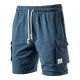 Men's Sports Casual Elastic Waist Tether Shorts