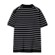 Men's Summer Loose Cotton Striped Short Sleeves T-shirt